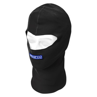 Sparco® 002201NR - 100% Cotton Black Open Face Racing Balaclava