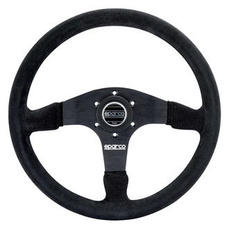 Sparco® - 3-Spoke R375 Series Competition Suede Steering Wheel