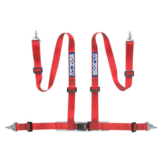Sparco® - 4-Point Snap On Fixing Buckle Latch Street Racing Harness, Pull down Style; 2"-2"