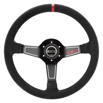 Sparco® - 3-Spoke L575 Series Street Racing Black Suede Steering Wheel