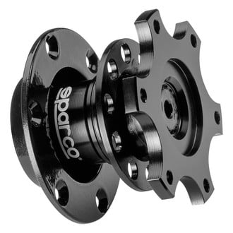 Sparco® - Black Steering Wheel Quick Release