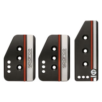 Sparco® 037879OP01 - Settanta Series Aluminum Manual Pedal Pad Set
