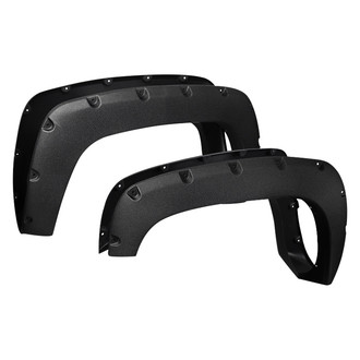 Spec-D® - Rivet Textured Black Front and Rear Fender Flares