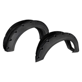 Spec-D® - Rivet Textured Black Front and Rear Fender Flares