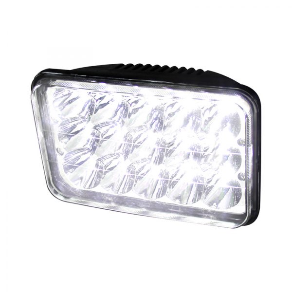 Spec-D® - 4x6" Rectangular Chrome LED Headlight