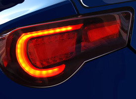Black/Red Fiber Optic LED Tail Light