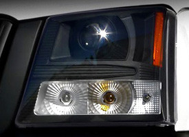 Black/Chrome Projector Headlights
