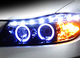 Dual Halo Projector Headlight with LEDs