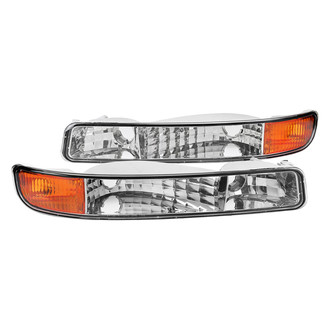 Spec-D® - Chrome Amber/Clear Factory Style Turn Signal/Parking Lights