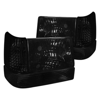 Spec-D® - Driver and Passenger Side Chrome/Smoke Euro Headlights