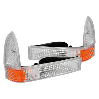 Spec-D® - Chrome Amber/Clear Factory Style Turn Signal/Parking Lights