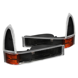 Spec-D® - Black Amber/Clear Factory Style Turn Signal/Parking Lights