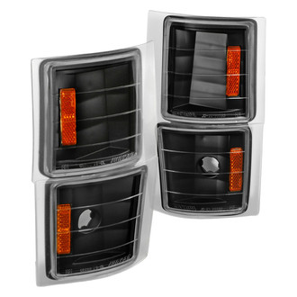 Spec-D® - Black Crystal Turn Signal/Corner Lights