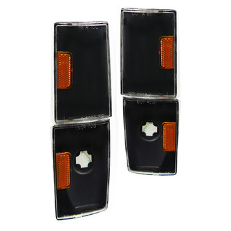 Spec-D® - Black Crystal Turn Signal/Corner Lights