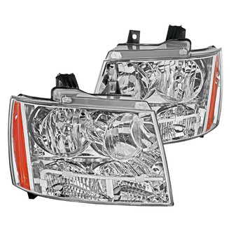 Spec-D® - Driver and Passenger Side Chrome Euro Headlights