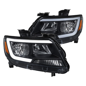 Spec-D® - Driver and Passenger Side Black LED Euro Headlights
