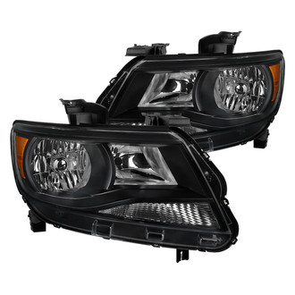 Spec-D® - Driver and Passenger Side Black Euro Headlights