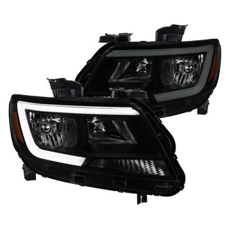 Spec-D® - Driver and Passenger Side Black/Smoke LED Euro Headlights