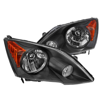 Spec-D® - Driver and Passenger Side Matte Black Euro Headlights