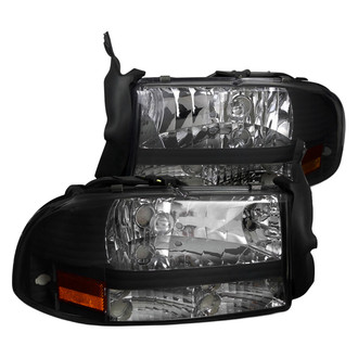 Spec-D® - Driver and Passenger Side Black Euro Headlights