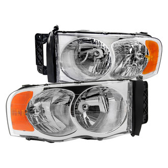 Spec-D® - Driver and Passenger Side Chrome Euro Headlights