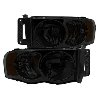 Spec-D® - Driver and Passenger Side Chrome/Smoke Euro Headlights