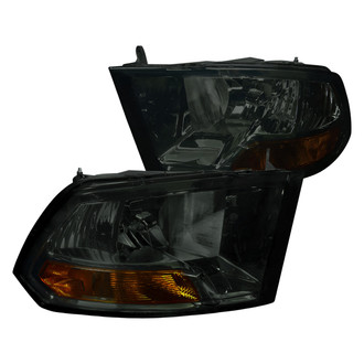 Spec-D® - Driver and Passenger Side Chrome/Smoke Euro Headlights
