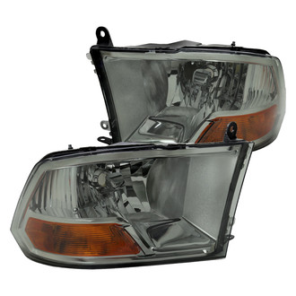 Spec-D® - Driver and Passenger Side Chrome/Smoke Euro Headlights
