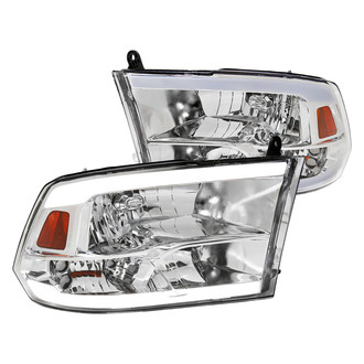 Spec-D® - Driver and Passenger Side Chrome LED DRL Bar Headlights