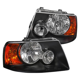 Spec-D® - Driver and Passenger Side Black Euro Headlights