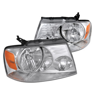Spec-D® - Driver and Passenger Side Chrome Euro Headlights