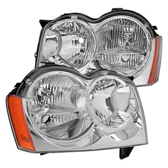 Spec-D® - Driver and Passenger Side Chrome Factory Style Headlights