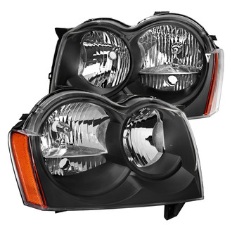 Spec-D® - Driver and Passenger Side Matte Black Euro Headlights