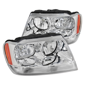 Spec-D® - Driver and Passenger Side Chrome Euro Headlights