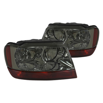 Spec-D® - Driver and Passenger Side Chrome/Smoke Euro Headlights