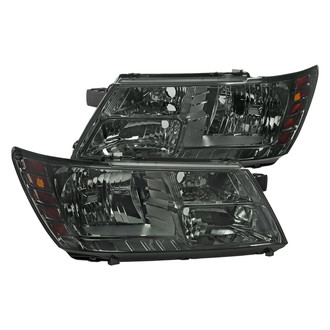 Spec-D® - Driver and Passenger Side Chrome/Smoke Euro Headlights