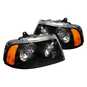 Spec-D® - Driver and Passenger Side Black Euro Headlights