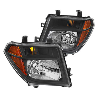 Spec-D® - Driver and Passenger Side Matte Black Euro Headlights
