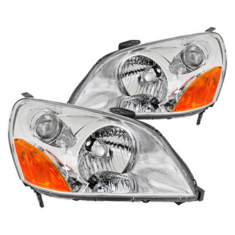 Spec-D® - Driver and Passenger Side Chrome Factory Style Headlights