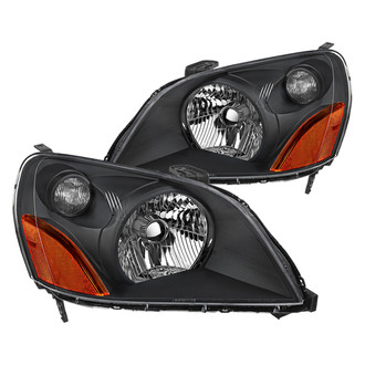 Spec-D® - Driver and Passenger Side Matte Black Euro Headlights