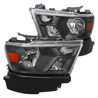 Spec-D® - Driver and Passenger Side Matte Black Factory Style Headlights