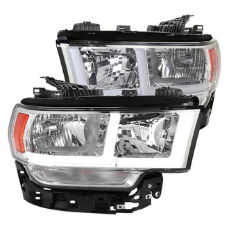 Spec-D® - Driver and Passenger Side Chrome LED DRL Bar Headlights
