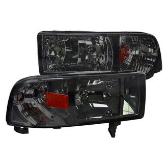 Spec-D® - Driver and Passenger Side Chrome/Smoke Euro Headlights