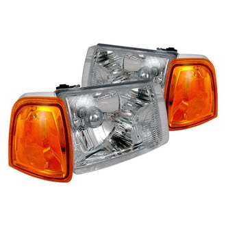 Spec-D® - Driver and Passenger Side Chrome Euro Headlights