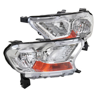 Spec-D® - Driver and Passenger Side Chrome Factory Style Headlights