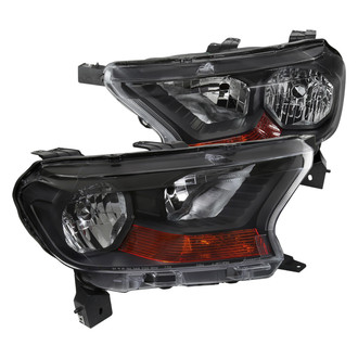 Spec-D® - Driver and Passenger Side Matte Black Factory Style Headlights