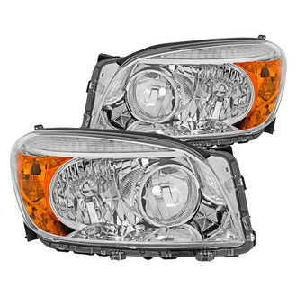 Spec-D® - Driver and Passenger Side Chrome Factory Style Headlights