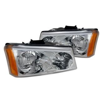 Spec-D® 2LH-SIV03-KS - Driver and Passenger Side Chrome Euro Headlights
