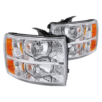 Spec-D® - Driver and Passenger Side Chrome Euro Headlights