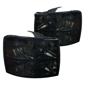 Spec-D® - Driver and Passenger Side Chrome/Smoke Euro Headlights